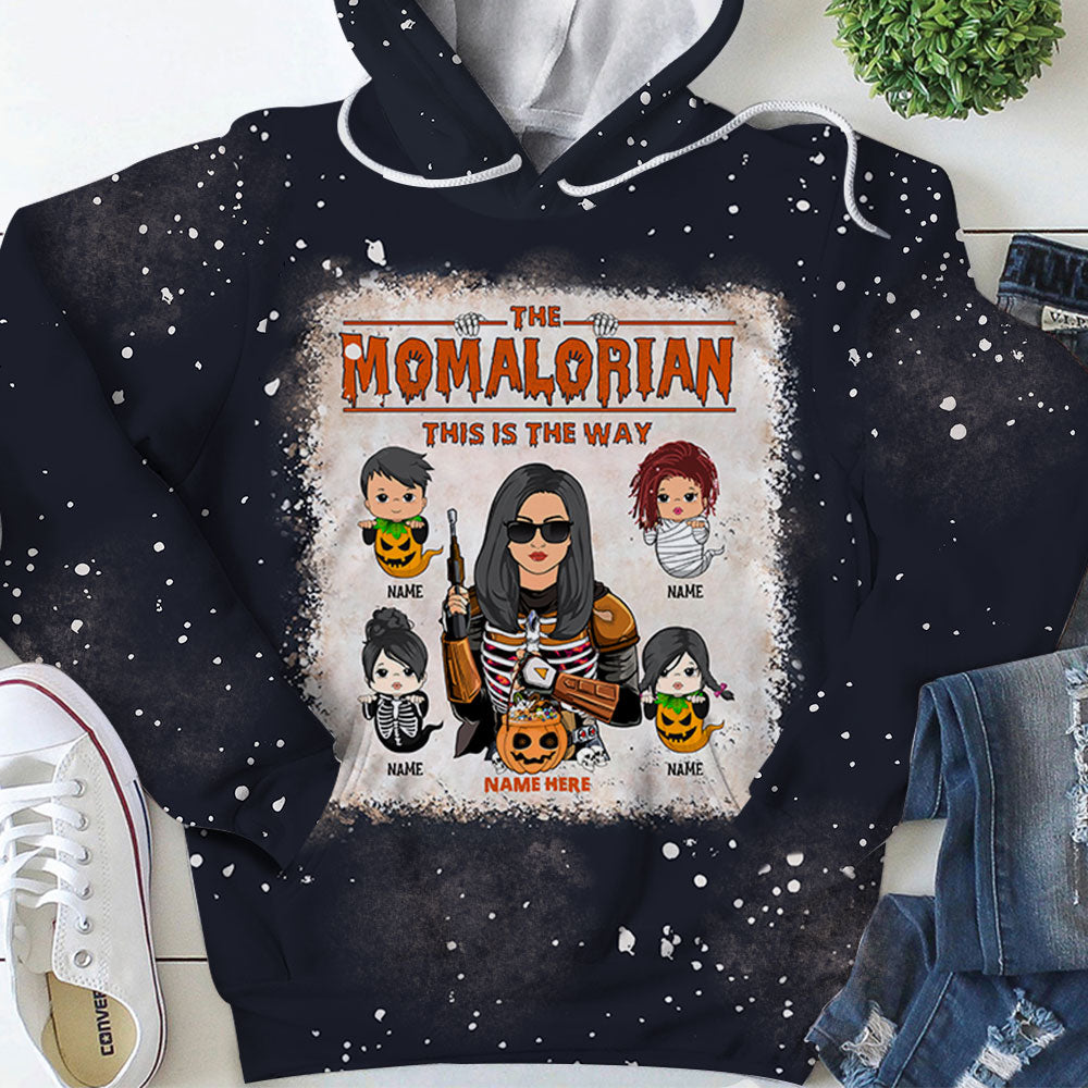 The Nanalorian This Is Way Grandkids With Halloween Ghost Costume Personalized All Over Print Shirts 3D Shirt Nickname Can Be Changed