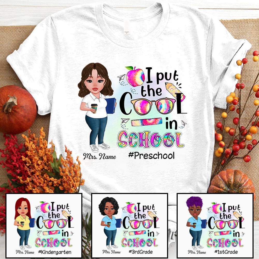 I Put The Cool In School Personalized Shirts